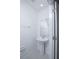 Well-lit half-bathroom with pedestal sink, mirror, and essential fixtures, offering a functional space at 2189 Teneroc Trl, Lakeland, FL 33801