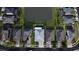 Aerial view highlighting a home backing onto a pond with a spacious backyard at 4337 Summer Breeze Way, Kissimmee, FL 34744