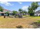 A community playground with equipment and seating provides recreation for residents at 1002 Chalcedony St, Kissimmee, FL 34744