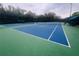 A well-maintained tennis court is surrounded by lush greenery, offering a serene and active lifestyle at 14963 Yorkshire Run Dr, Orlando, FL 32828