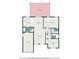 Detailed floor plan showcasing the layout of the home with labeled rooms and dimensions at 1622 Crystalview Trl, Lakeland, FL 33801