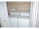 Convenient laundry closet with white washer and dryer at 3214 Rio Grande Trl # 1, Kissimmee, FL 34741