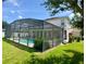 Large screened-in pool and patio area provides a private outdoor oasis at 3341 Pawleys N Loop, St Cloud, FL 34769