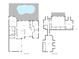 This floor plan displays the layout of the first and second floors with a pool view at 430 Bywater Dr, Orlando, FL 32839