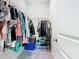 Spacious walk-in closet with shelving and space for shoes at 1029 Umbria Dr, Poinciana, FL 34759