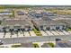 A lovely aerial perspective highlighting the townhomes within a charming community at 2302 Tay Wes Dr, St Cloud, FL 34771