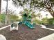 This community playground with slides and climbing is set in a shaded area at 2788 Sun Key Pl, Kissimmee, FL 34747