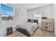 Bedroom features large windows for natural light and modern decor at 3617 Anibal St, Kissimmee, FL 34746