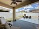 Spacious patio offers ample room for outdoor dining and entertaining with fenced in yard at 3690 Maidencain St, Clermont, FL 34714