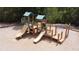 An aerial view of the community's playground, with multiple play structures at 3690 Maidencain St, Clermont, FL 34714