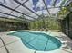 This beautiful screened-in pool boasts a spa and plenty of space for lounging and enjoying the Florida sunshine at 394 Orange Cosmos Blvd, Davenport, FL 33837