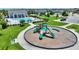 Playground aerial view located near the community clubhouse and pool at 5816 Beefmaster Rd, St Cloud, FL 34771