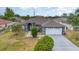 Charming single-story home with a well-maintained lawn and a two-car garage at 604 Kangaroo Dr, Poinciana, FL 34759