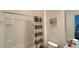 Clean bathroom features a tiled shower with a stylish shower curtain and modern fixtures at 6041 Broad Oak Dr, Davenport, FL 33837