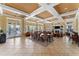 Clubhouse lounge area with stylish seating, fireplace, and tile flooring at 8271 Maritime Flag St # 109, Windermere, FL 34786