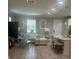 Comfortable living room with neutral tones, stylish decor and modern furniture at 9938 Eagle Creek Center Blvd, Orlando, FL 32832