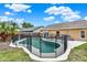 Private backyard featuring a fenced in pool and patio, perfect for outdoor enjoyment at 1050 Dees Dr, Oviedo, FL 32765