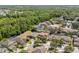Aerial view of a home nestled in a neighborhood, surrounded by trees and greenery at 1103 Cypress Pointe Blvd, Davenport, FL 33896