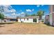 The backyard offers ample lawn space for outdoor activities and relaxation at 118 Deacon Jones Blvd, Orlando, FL 32810
