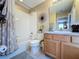 Bathroom featuring a shower/tub combination and vanity with sink at 219 Rosso Dr, Davenport, FL 33837