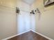 This walk-in closet includes wire shelving and neutral walls at 219 Rosso Dr, Davenport, FL 33837
