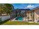 Beautiful screened-in pool in a private backyard, perfect for relaxation and outdoor enjoyment at 2902 Paddington Way, Kissimmee, FL 34747