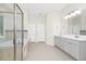 Primary bathroom with soaking tub and glass shower at 3170 Zaharias Dr, Orlando, FL 32837