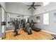 Bright gym with state-of-the-art cardio machines and mirrored walls, creating a motivating fitness atmosphere at 3378 Sagebrush St, Harmony, FL 34773