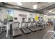 Modern gym featuring treadmills, ellipticals, and expansive windows, providing an energizing workout environment at 3378 Sagebrush St, Harmony, FL 34773