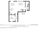 Main level floor plan showing kitchen, dining room, living room, study, foyer, and bathroom with approximate dimensions at 3425 Middlebrook Pl, Harmony, FL 34773