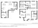 Floor plan showing first and second floors; displays layout of the home at 3425 Middlebrook Pl, Harmony, FL 34773