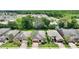 Aerial view of the homes showcasing their landscaping and driveway at 352 Alicante Ct, Davenport, FL 33837