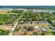 Aerial view of a residential area featuring homes nestled among lush trees, offering privacy and a peaceful environment at 4885 Meadow Dr, St Cloud, FL 34772