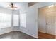 Cozy breakfast nook featuring large windows and a ceiling fan at 5426 Astor St, Leesburg, FL 34748
