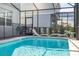 Inviting screened-in pool featuring crystal-clear water and relaxing lounge chairs at 7184 Oakmoss Loop, Davenport, FL 33837