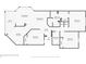 Detailed floor plan showcasing the layout of a 3-bedroom home with an open-concept living and dining area at 8601 Worldquest Blvd # 3502, Orlando, FL 32821