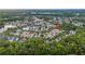 Aerial view showing lush green trees surrounding a well-populated neighborhood at 1047 Banks Rose St, Kissimmee, FL 34747