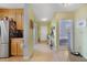 Inviting hallway with tile flooring, seamlessly connecting the kitchen and bedroom areas of the home at 1211 Celebration Ave # 102, Celebration, FL 34747