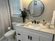 Bathroom featuring an updated vanity, a shower/tub, and modern fixtures at 1407 Noble Pl, Orlando, FL 32801