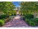 Serene park view featuring benches surrounded by lush foliage, perfect for peaceful relaxation and reflection at 204 Celebration Blvd, Celebration, FL 34747