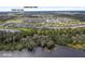 Aerial view of the home and community with lake, schools, and amenities nearby at 3138 Dark Sky Dr, St Cloud, FL 34773