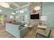 The community room offers comfortable seating, a large TV, and stylish decor for residents to enjoy at 3428 Sagebrush St, St Cloud, FL 34773