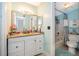 Bathroom featuring a vanity with a granite countertop, and a shower-tub combination at 4403 S Semoran Blvd # 2, Orlando, FL 32822