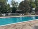 Community pool with lounge chairs, clear water, and surrounding greenery, offering a refreshing outdoor space at 492 Banyon Tree Cir # 204, Maitland, FL 32751