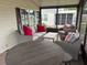 Cozy screened lanai with comfortable seating and view of the neighborhood at 503 Tivoli Park Dr, Davenport, FL 33897