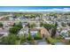 An aerial view showcases a well-planned residential area with lush greenery and attractive single-Gathering houses at 521 Rena Dr, Davenport, FL 33897