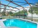 Relaxing screened pool with fountains offers a private outdoor oasis at 521 Rena Dr, Davenport, FL 33897