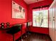 Bright breakfast nook featuring modern bar stools, a window, and a Disney-themed design at 550 Canary Island Cir, Davenport, FL 33837