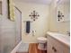Bathroom featuring a walk-in shower and tiled floors at 143 Piedmont Park Ave, Davenport, FL 33897