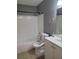 Bathroom with combination shower and tub with white subway tile at 2864 N Powers Dr # 150, Orlando, FL 32818
